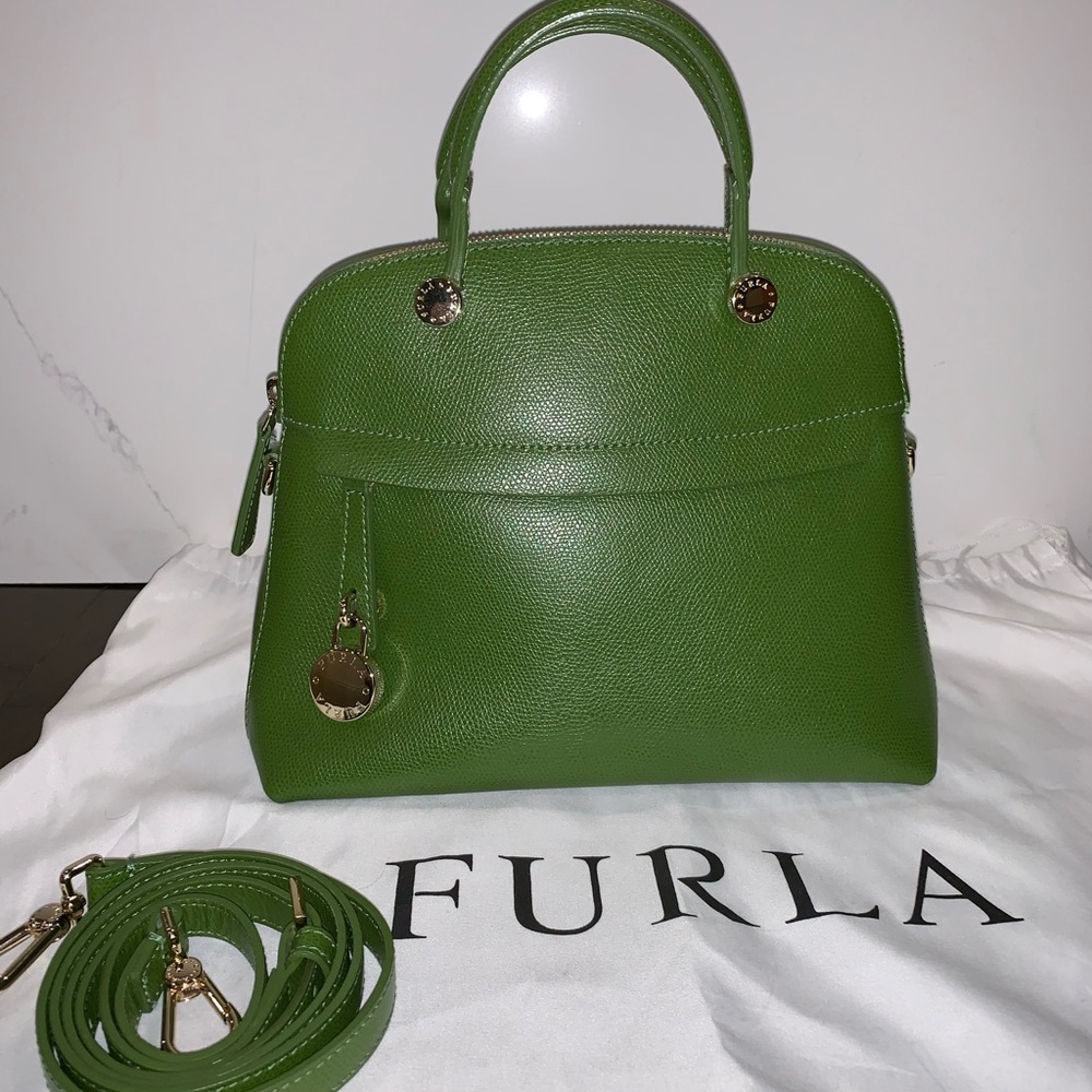 Furla Green handbag w/ shoulder strap